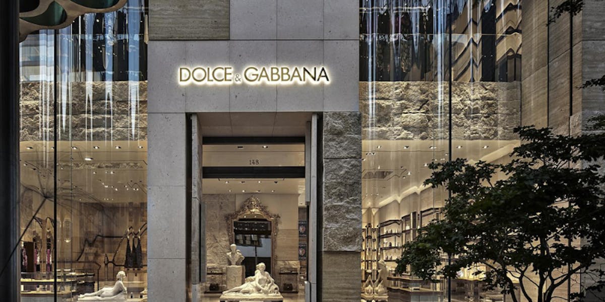 Dolce and Gabbana shop front