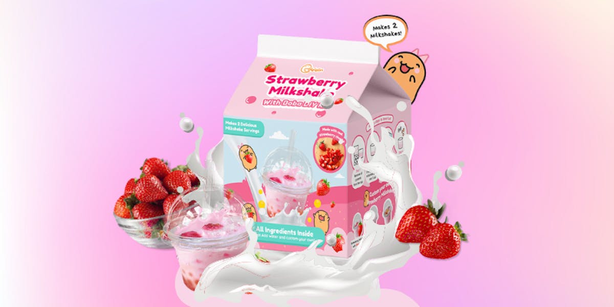 Gobblin Strawberry Boba DIY Kit