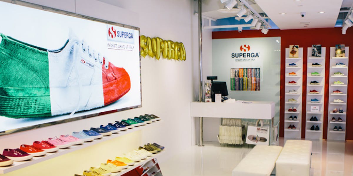 Superga Physical Store Interior
